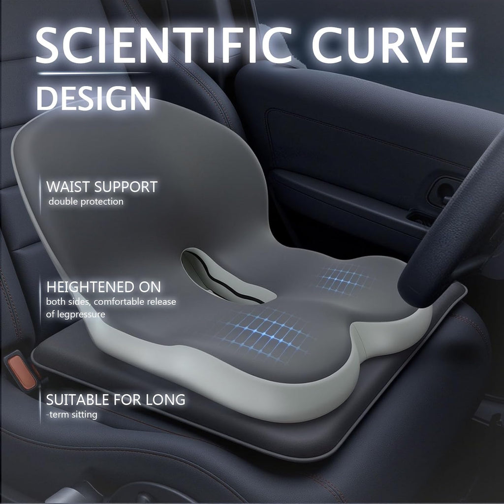 Truck Seat Cushion Memory Foam Lumbar Support Pad