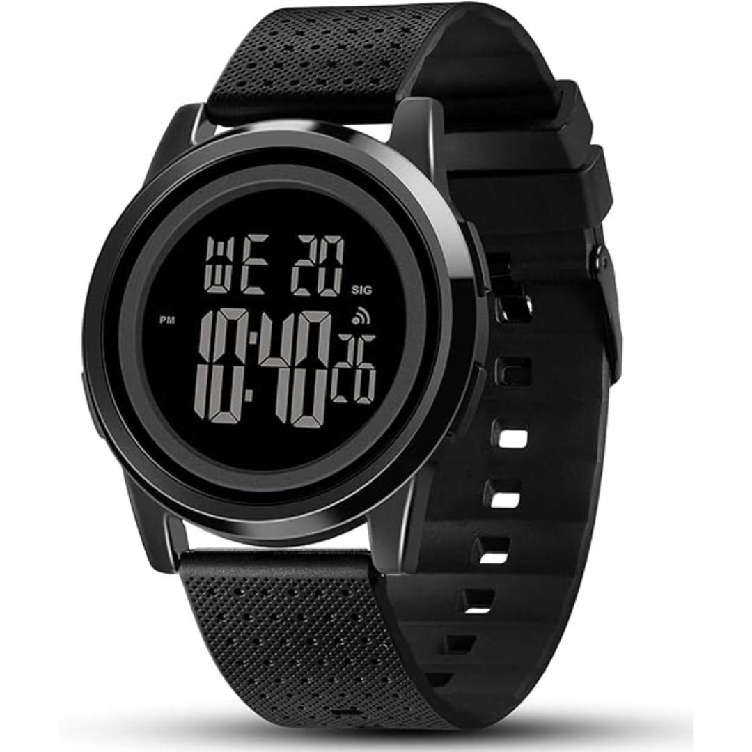 Digital Ultra-Thin Round Waterproof Sports Digital Wristwatch