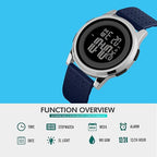 Digital Ultra-Thin Round Waterproof Sports Digital Wristwatch