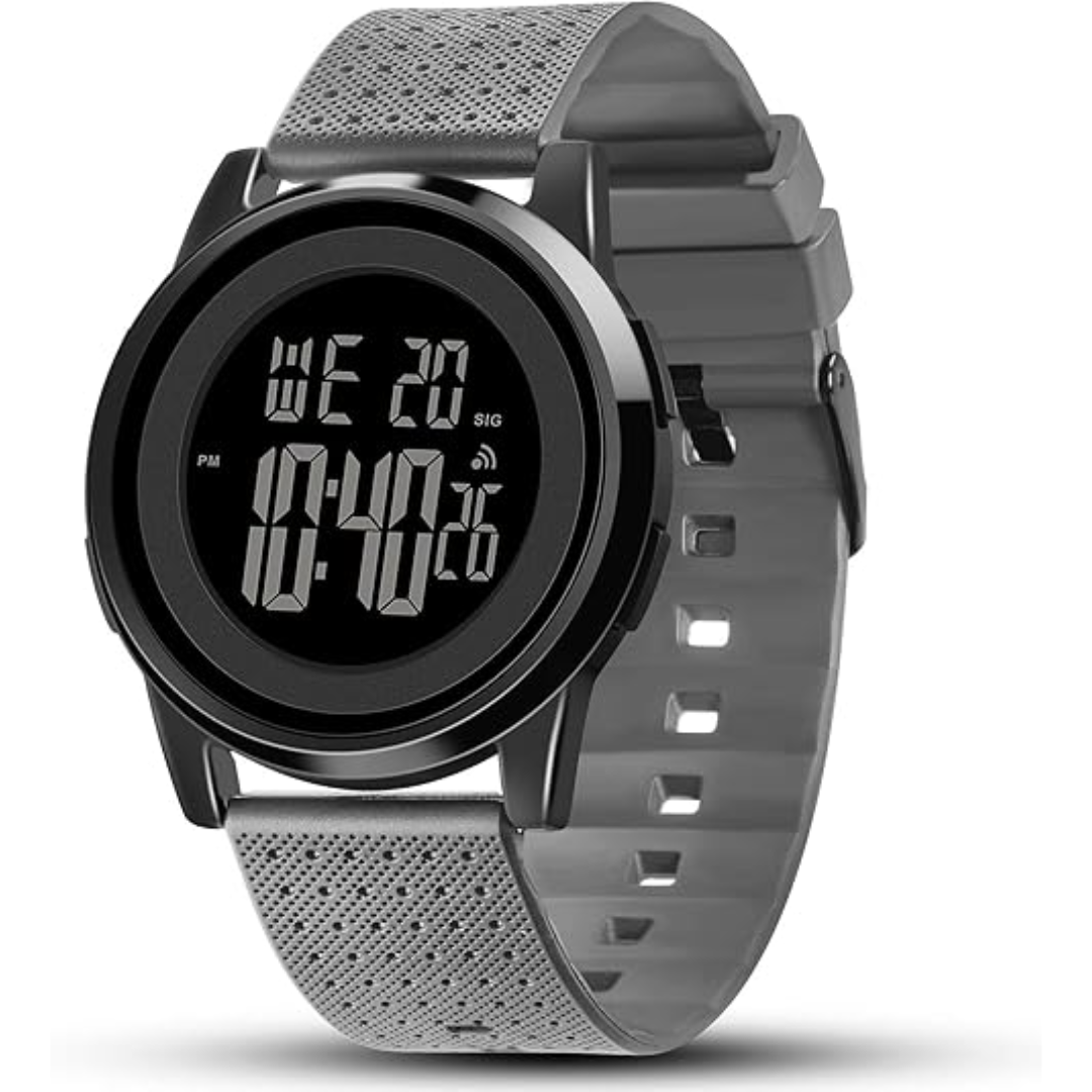 Digital Ultra-Thin Round Waterproof Sports Digital Wristwatch