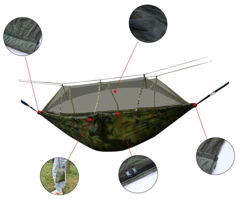 Ultralight Portable Camping Hammock Outdoor Hanging Bed