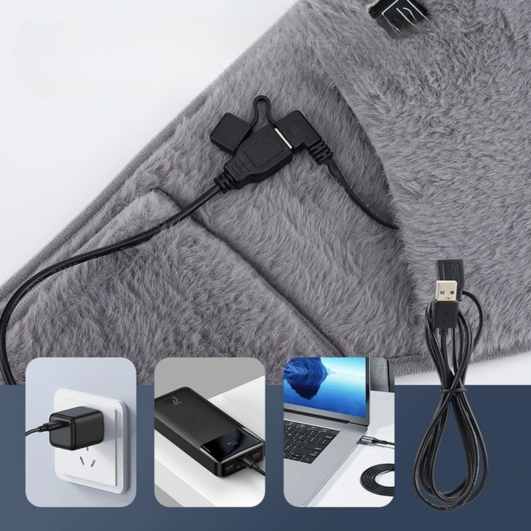 USB Electric Heating Waist Belt Warmer Device