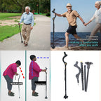 Adjustable Walking Cane with Ergonomic Grip Lightweight Walking Stick