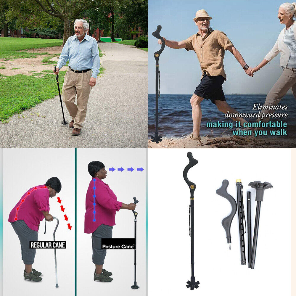 Adjustable Walking Cane with Ergonomic Grip Lightweight Walking Stick