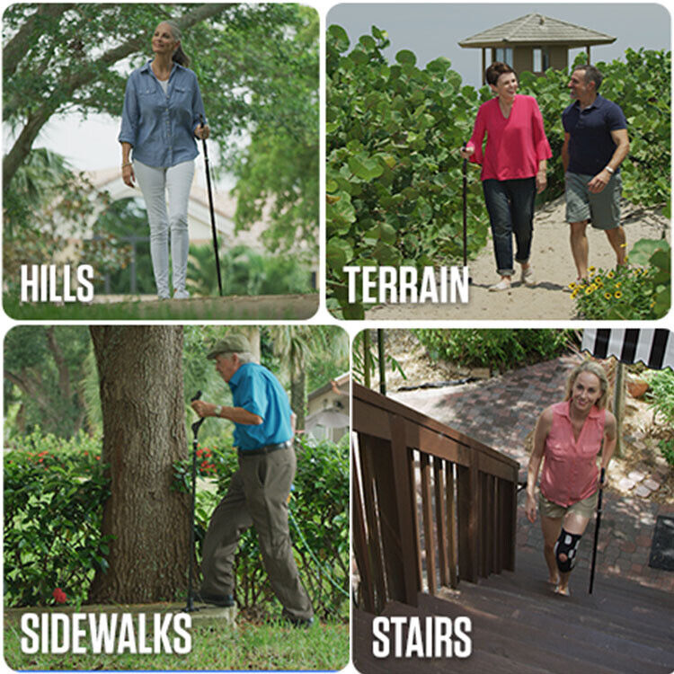 Adjustable Walking Cane with Ergonomic Grip Lightweight Walking Stick