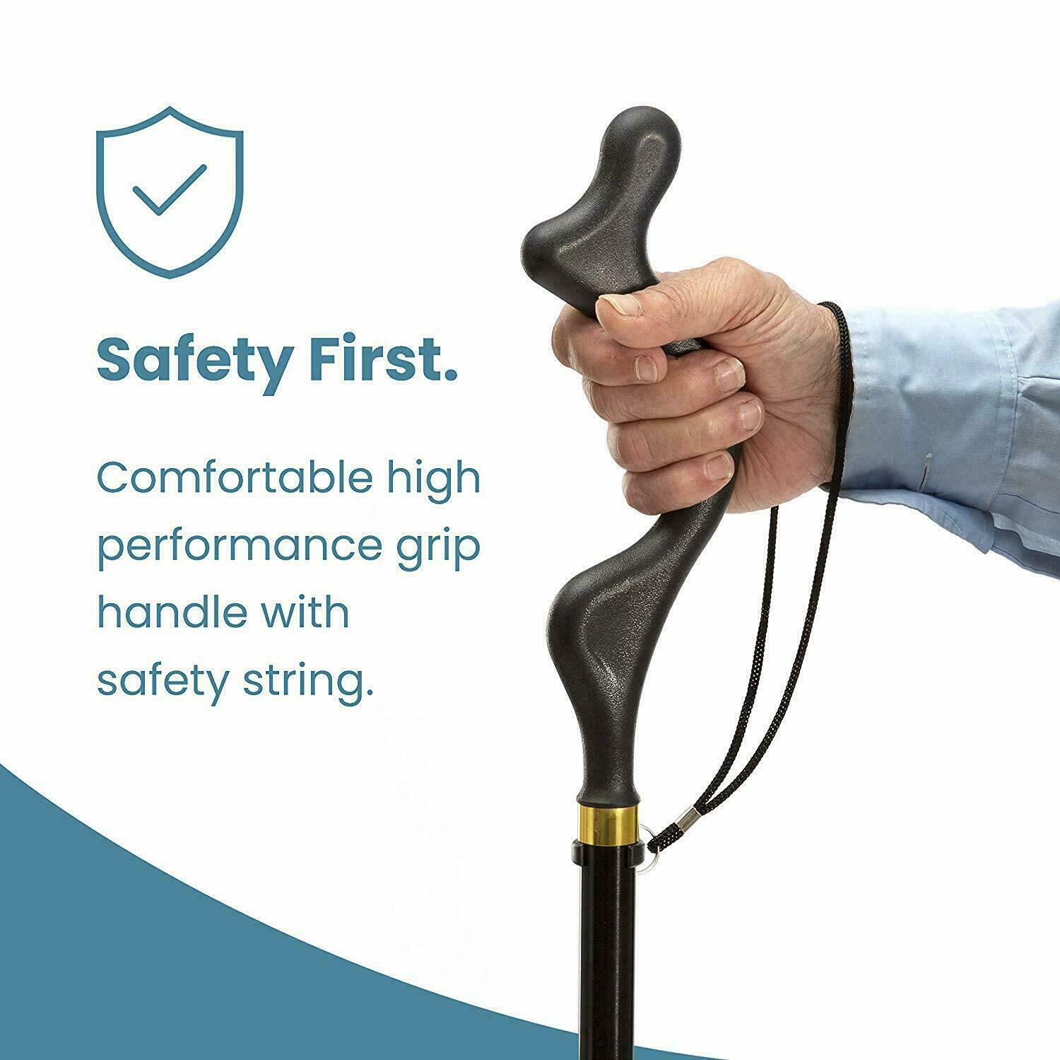 Adjustable Walking Cane with Ergonomic Grip Lightweight Walking Stick