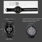 Men's Waterproof Analog Digital Round Sports Watch