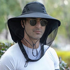 Wide Brim Sun Protection Mosquito Repellent Outdoor Hat