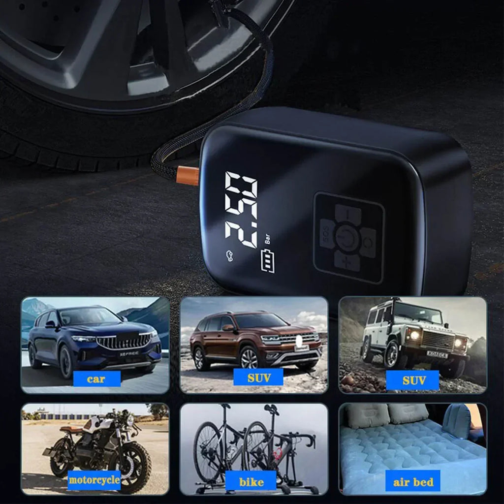 Wireless Digital Car Tire Inflator Air Compressor Pump