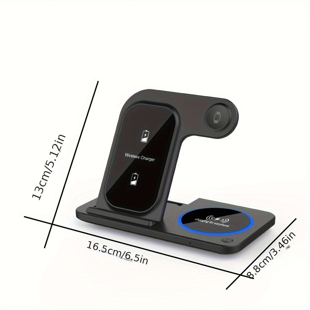 3 in 1 Wireless Charging Station for iPhone AirPods Apple Watch