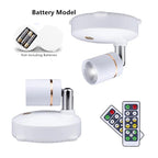 Wireless Circular LED Spotlight Light