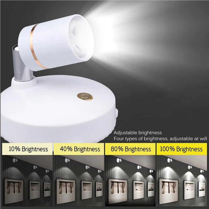Wireless Circular LED Spotlight Light