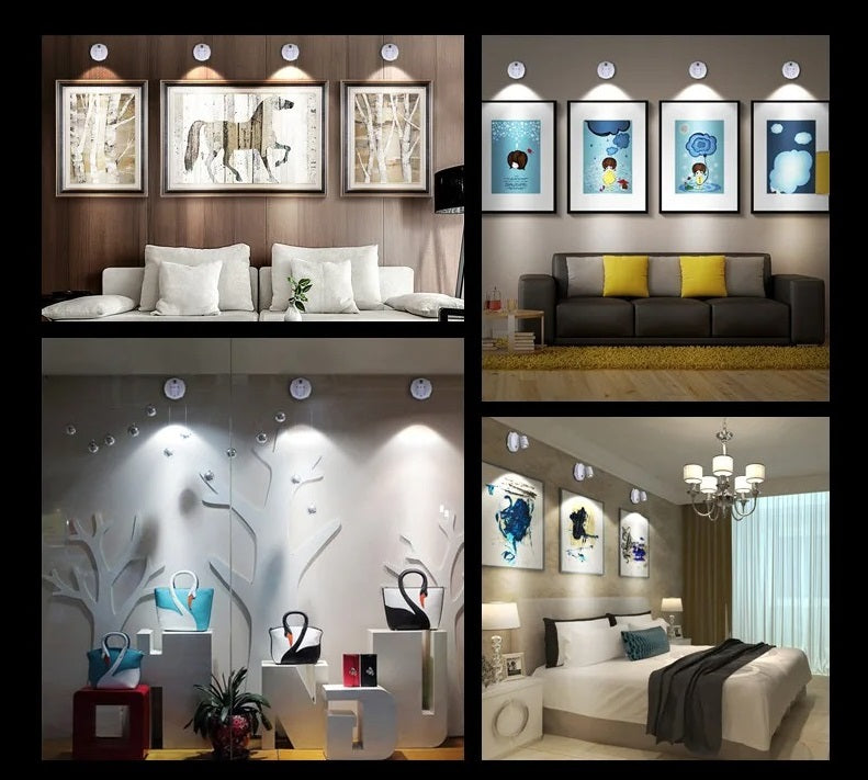 Wireless Circular LED Spotlight Light