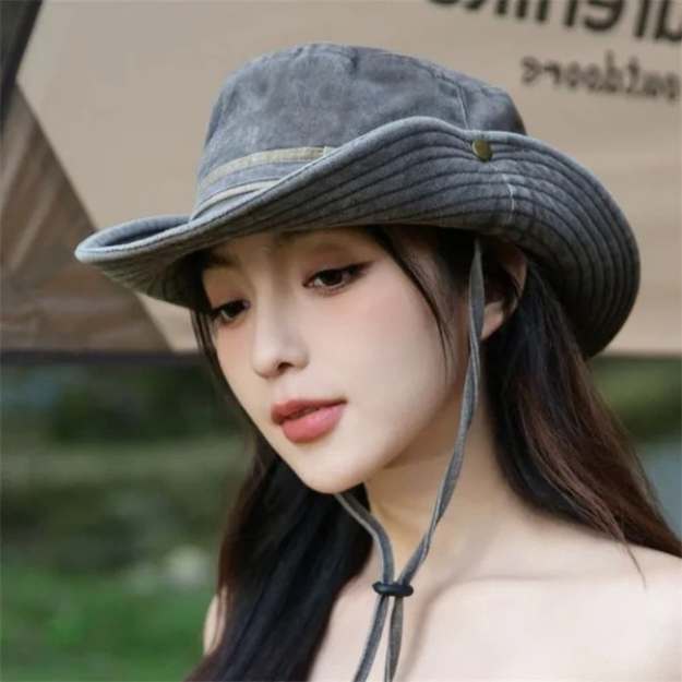 Women's Wide Brim Sun Hat UV Protection Outdoor Beach Hat